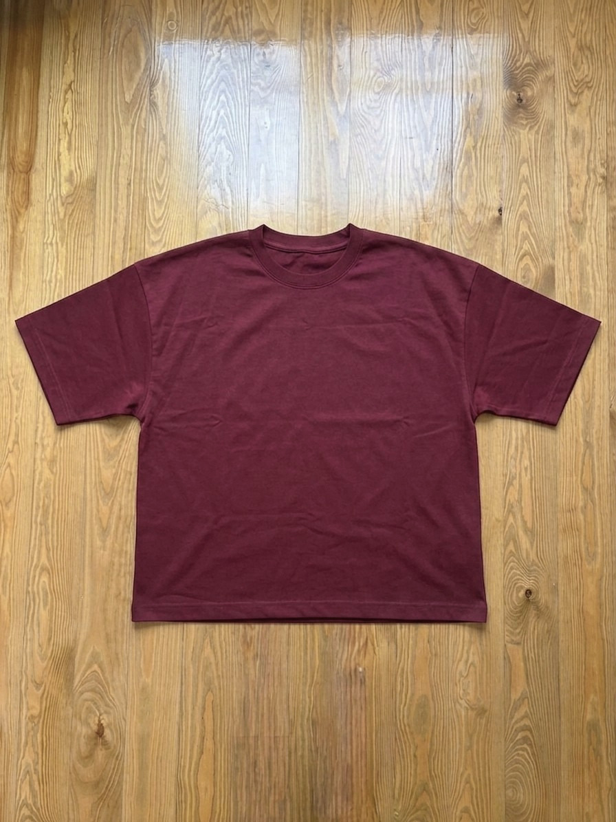 Basic Oversized T-Shirt - Burgundy